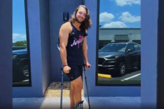 WWE's Javier Bernal Spotted in Walking Boot After Injury