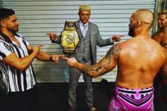 Cody Rhodes and Ex-AEW Stars Recreate Spider-Man Meme After WWE NXT on June 11