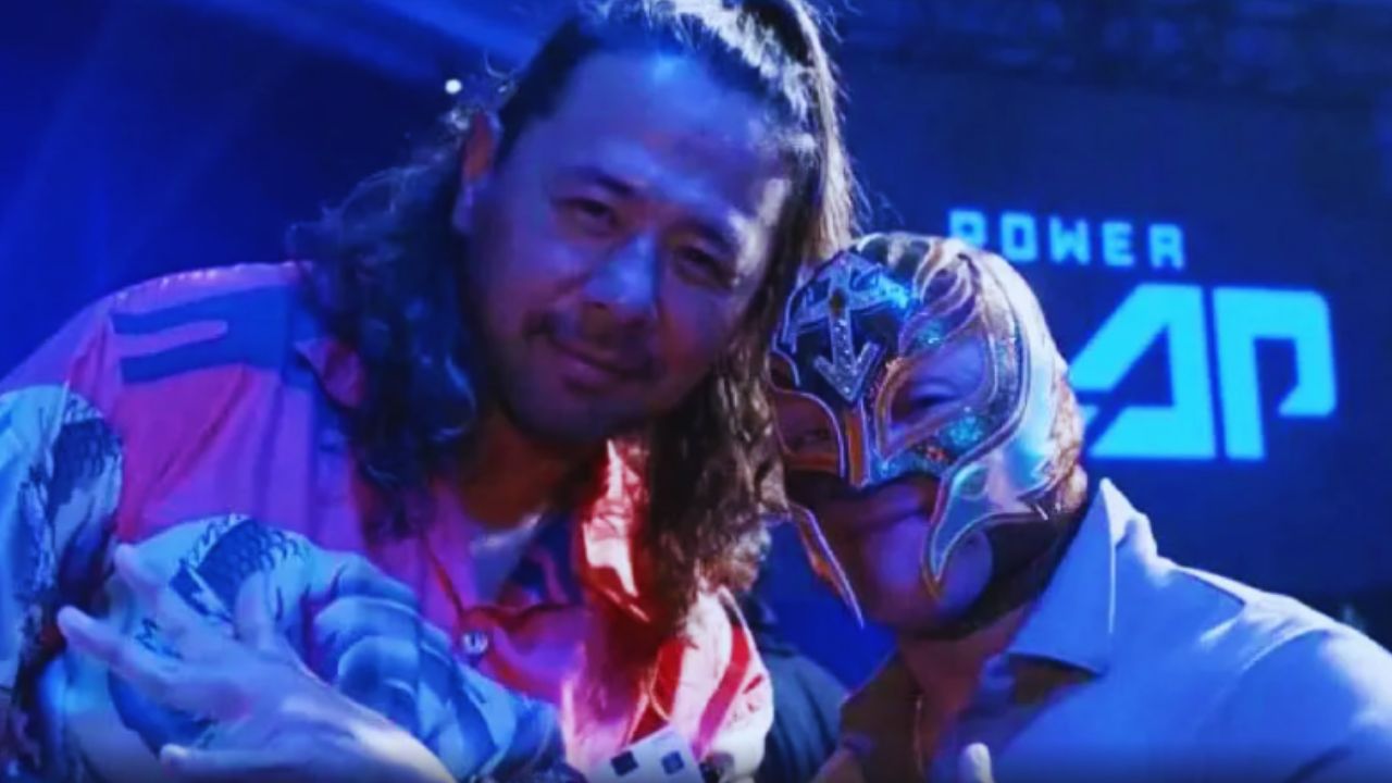 WWE Stars Mysterio and Nakamura Attend Power Slap 8